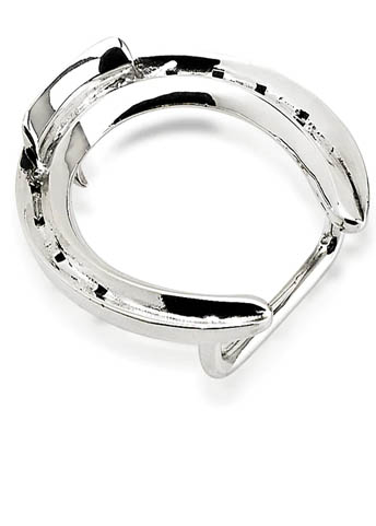 RACE PLATE BELT BUCKLE, STERLING SILVER